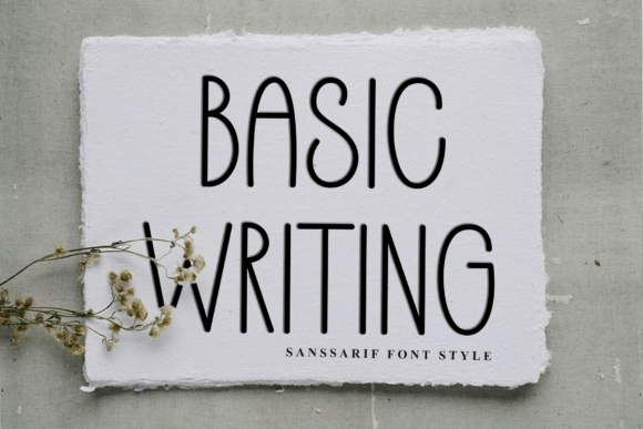 Basic Writing Font for Clear Campaign Design