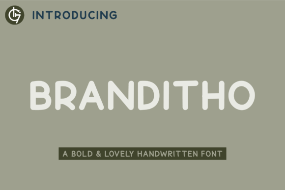 Branditho Font for Crafters and Sellers