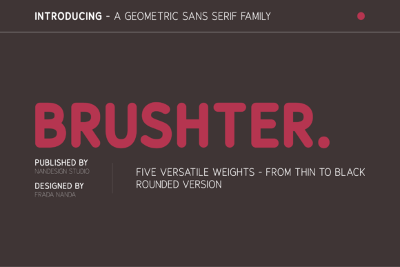 Brushter Rounded: A Warm Sans Serif Typeface