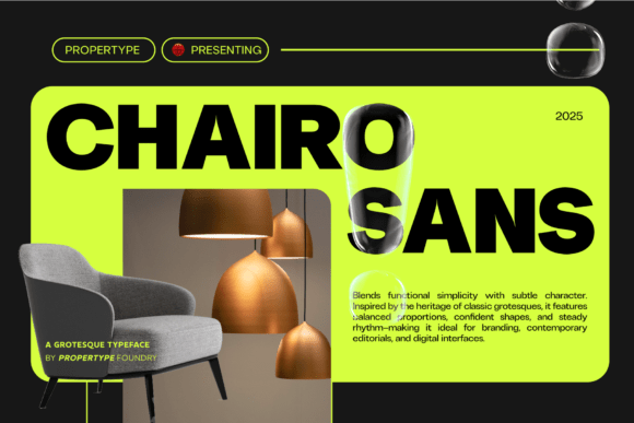 Chairo Sans Typeface for Modern Web Design