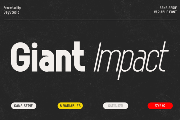 Giant Impact Typeface for Bold Branding