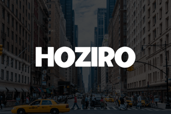Hoziro Typeface for Modern Makers