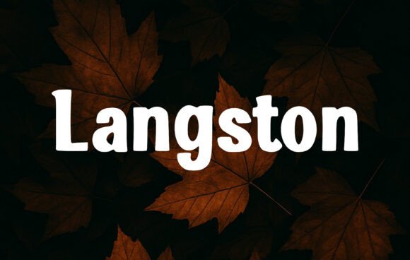 Langston Typeface for Editorial Design
