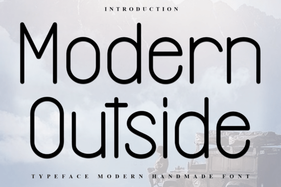 Modern Outside Font for Web Design