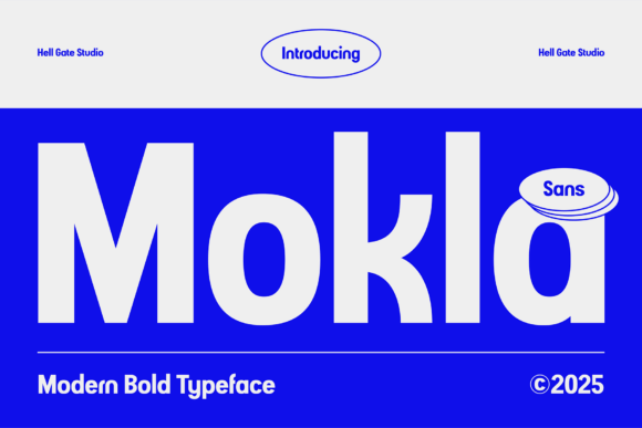 Mokla: The Bold Sans Serif Font for Modern Brands