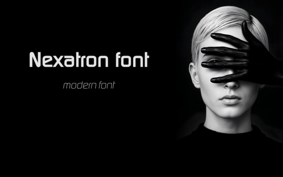 Nexatron Typeface for Retro-Futurist Editorial Design