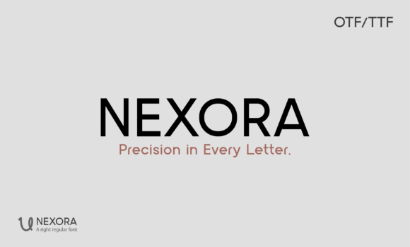 Nexore: The Modern Typeface for Clear Branding
