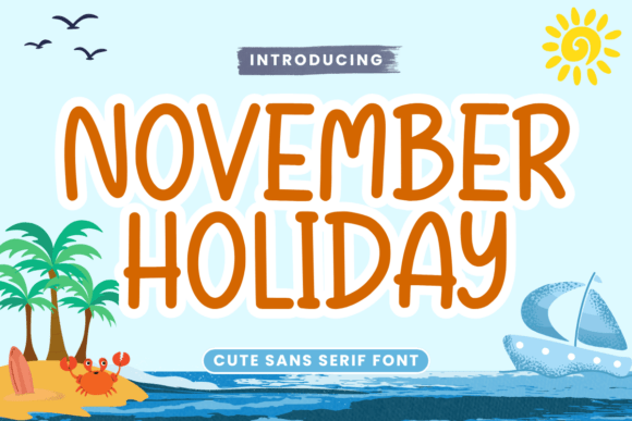 November Holiday Font for Modern Web Design