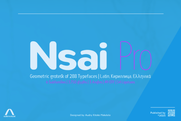 Nsai Pro Rounded Condensed Typeface for Editorial Design