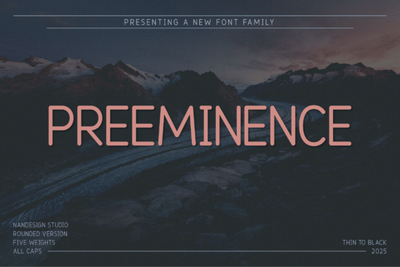 Preeminence Rounded Font for Modern Web Design