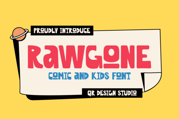 Rawgone Typeface: A Bold Choice for Playful Brands