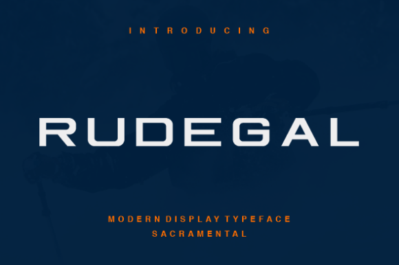 Rudegal: A Bold Sans Serif Typeface for Modern Editorial Design