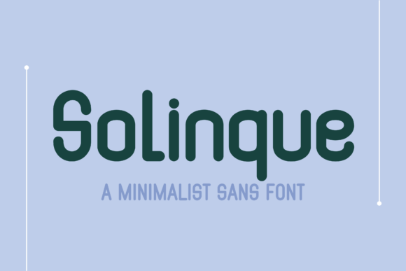 Solinque Typeface: Minimalist Display Fonts for Branding