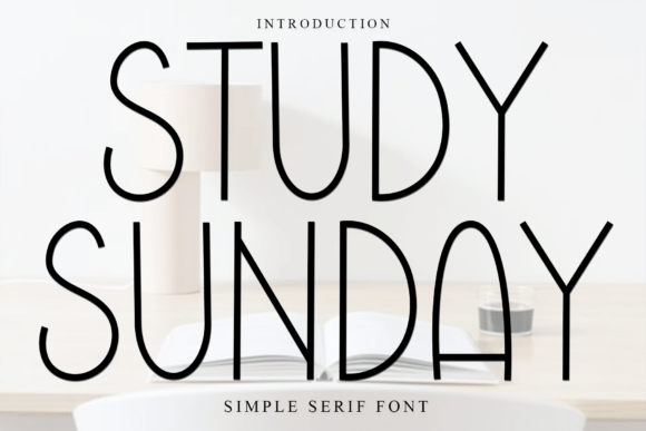 Study Sunday Font for Small Business Branding