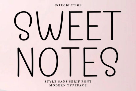 Sweet Notes: A Festive Typeface for Holiday Designs