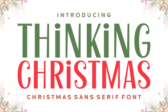 Thinking Christmas Typeface Review for Festive Branding