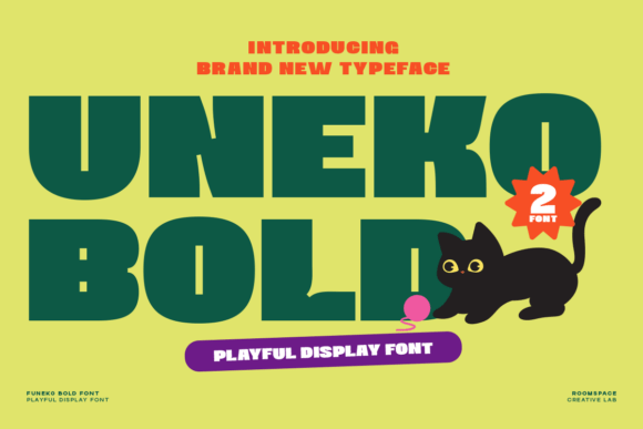 Uneko Bold Typeface for Playful Campaigns