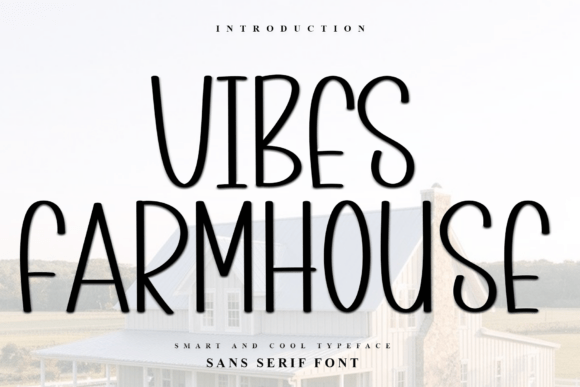 Vibes Farmhouse Typeface for Festive Branding