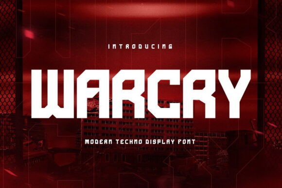 Warcry: A Modern Techno Typeface for Bold Branding