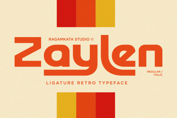 Zaylen: A Bold Retro Typeface for Makers