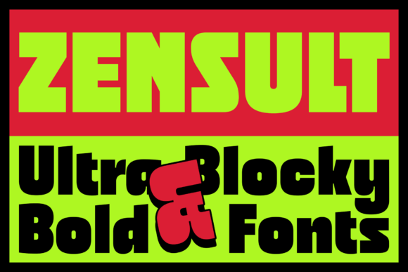 Zensult Typeface for Bold Web Design